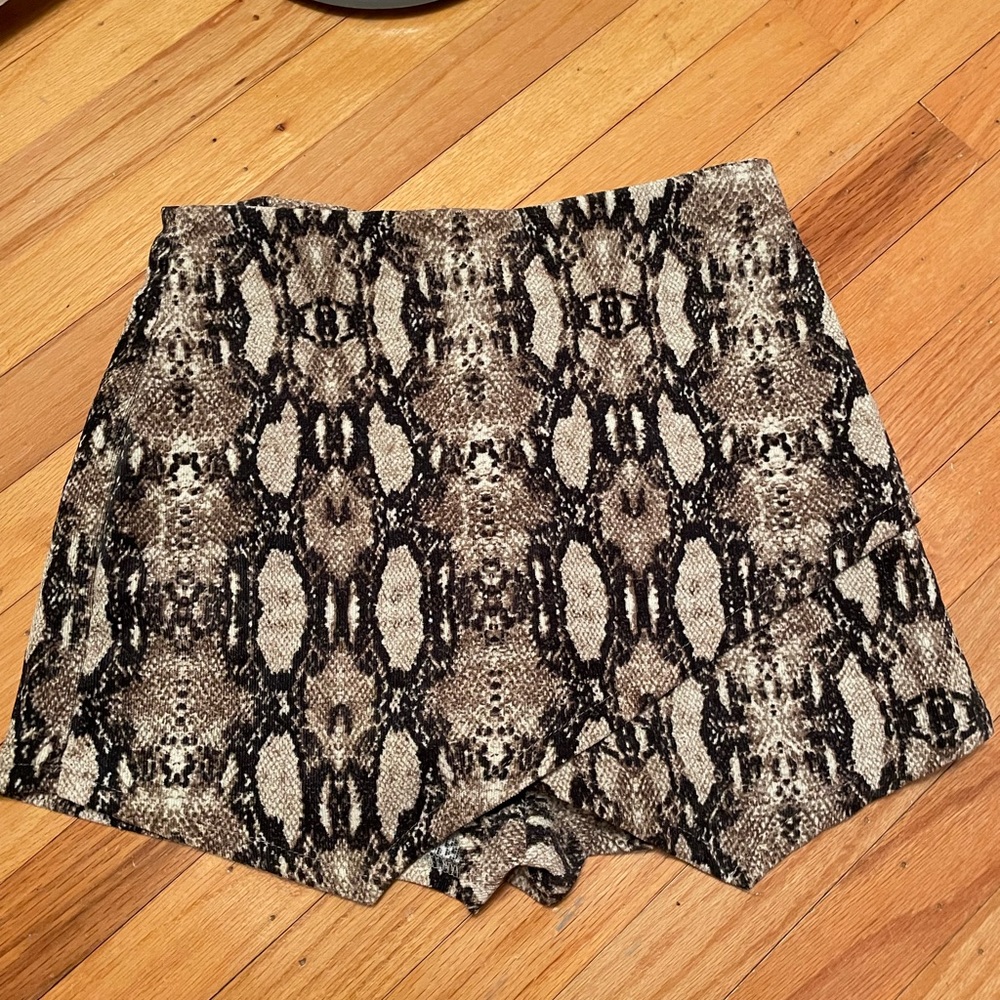 Snake Print Skort